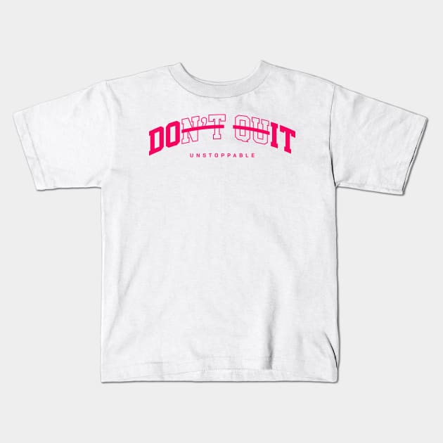 unstoppable series - pink red print Kids T-Shirt by MplusC